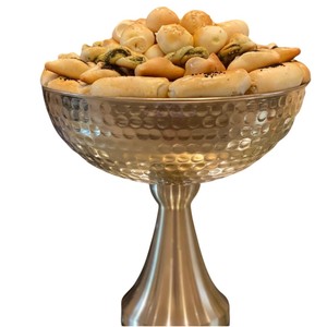 Bol à chocolat en métal argenté de haute qualité Design moderne bol de service à chocolat décoratif de mariage pour les fêtes et les événements en vente - Product Image 4