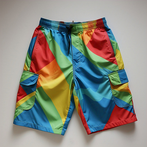 Noir 100% Nylon Pluie Randonnée Shorts Hommes Poids Léger Workout Wear Coupe-Vent Shorts Hommes Hommes Formation Coupe-Vent Shorts - Product Image 4