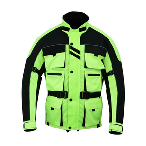 Veste de moto en textile avec airbag de haute qualité personnalisée pour hommes, veste en Cordura pour la course automobile - Product Image 3