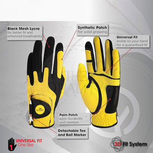 Cómodos y duraderos GUANTES DE Golf de cuero genuino personalizables para hombres agarre antideslizante manos deportivas transpirables pedidos a granel Bienvenidos - Product Image 5