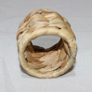 Porte-serviettes en jacinthe d'eau tissé à la main écologique décor de table à manger de restaurant artisanal - Product Image 3