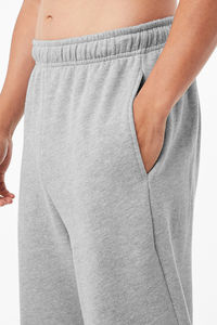 Pantalones de chándal informales para hombre, pantalones de chándal de pierna recta de algodón polar en blanco pesado Unisex para hombre con servicio de OEM impreso con logotipo personalizado - Product Image 5