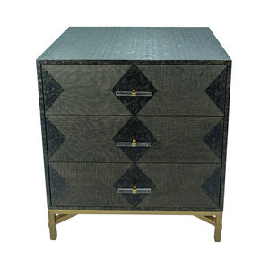 Cómoda Moderna para Sala de Estar DPC Turtle 03, Diseño Nuevo, en Negro con Acabado de Piel Sintética, con Mesitas de Noche, de Binh Duong, Vietnam - Product Image 4