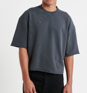 2025 Boxy Fit <b>Men's</b> <b>T</b>-<b>shirts</b> Custom <b>Men</b> French Terry <b>T</b> <b>Shirt</b> 100% Organic Cotton 300 GSM <b>Heavyweight</b> Oversized <b>T</b> <b>Shirt</b> - Product Image 1