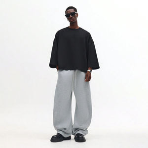 Nouveau style 2026 Sweat-shirts pour hommes surdimensionnés Épaules tombantes Sweat-shirts pour hommes de haute qualité et lourds Sweat-shirts à col rond pour hommes - Product Image 2