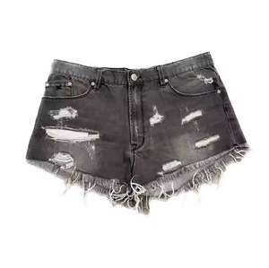 Short délavé en coton 100% pour hommes, décontracté, en denim délavé, effet délavé, pour hommes - Product Image 2