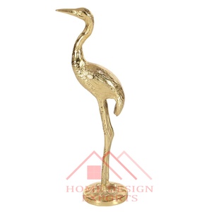 Sculpture d'oiseaux de cygne en Aluminium/Sculpture d'oiseaux décoratifs antiques en or pour la décoration de la maison - Product Image 6