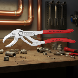 Pince à siphon et à connecteurs chromée Knipex pour siphons, raccords de tubes et connecteurs - Product Image 3