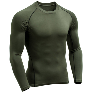 Camiseta Deportiva de Compresión para Hombre, de Alta Calidad, con Logotipo Personalizado, Transpirable, con Estampado por Sublimación, para Gimnasio y Entrenamiento - Product Image 4