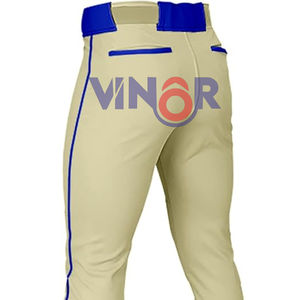 Pantalons de baseball personnalisés haute performance pour hommes, unis, à séchage rapide, respirants, pantalons de baseball personnalisés pour hommes, longueur complète - Product Image 6