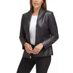Chaqueta de cuero de vaca auténtica Premium de último diseño 2025 para mujer Diseño clásico, cremallera frontal completa y precio al por mayor - Product Image 5