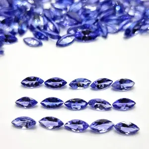 Premium Quality Natural Tanzanite Marquise Faceted Loose Gemstones For Jewelry Making At Best Price Per Carat