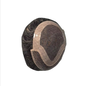 Peluca de Cabello Humano Taz Hair BD, Ondulado, Prótesis Capilar, 100% Cabello Remy Chino, con Frente de Encaje y Base Mono - Product Image 4