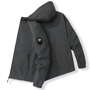 Chaqueta Softshell con capucha y cremallera al por mayor, chaquetas cortavientos de invierno para nieve, chaquetas de lluvia para hombre de tendencia OEM, fabricante - Product Image 4