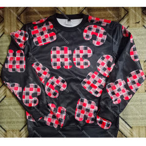 Sublimation Embroidered 100% Polyester Fleece Long Sleeve <b>Pullover</b> Sweatshirt <b>for</b> Spring - Product Image 3