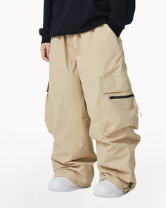 Pantalon de Neige Cargo Super Ski pour Homme, Style Baggy Ample, Jambe Large, Isolé et Imperméable, Tissu Étanche, Streetwear Tendance - Product Image 1