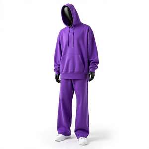 Precio de fábrica personalizado hombres trajes de gran tamaño al por mayor 100% algodón chándal ropa deportiva gimnasios chándal conjunto chándal - Product Image 1