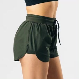 Short de course de sport d'été taille haute pour femmes Fitness Gym Joggers Logo Yoga Shorts Style à la mode survêtements anti-transpiration - Product Image 5