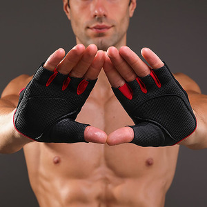 Custom <b>Half</b> Finger Cycling Weightlifting Gloves Neoprene Breathable Non <b>Slip</b> Gym Training Gloves Unisex OEM - Product Image 2