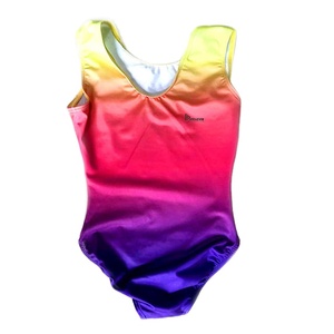 ชุดลีโอตาร์ดยิมนาสติกแบบซับลิเมชั่นพร้อมโลโก้สั่งทำ ประดับด้วยคริสตัล 230 GSM โพลีเอสเตอร์ผสมอีลาสเทน สำหรับการแข่งขัน ขายส่ง - Product Image 3