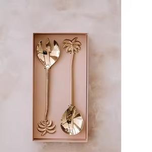 Serveur à salade en acier inoxydable dans le miroir polonais lave-vaisselle fourchette à salade ensembles de serveurs à salade accessoires de maison et de cuisine - Product Image 6