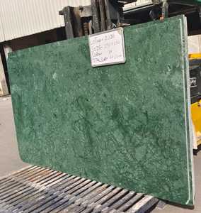 หินอ่อนสีเขียวป่าที่ทันสมัยกันน้ำได้20มม.-30มม. พื้นผิวอินเดียขัดเงาแผ่นใหญ่สำหรับใช้ในห้องครัว - Product Image 5