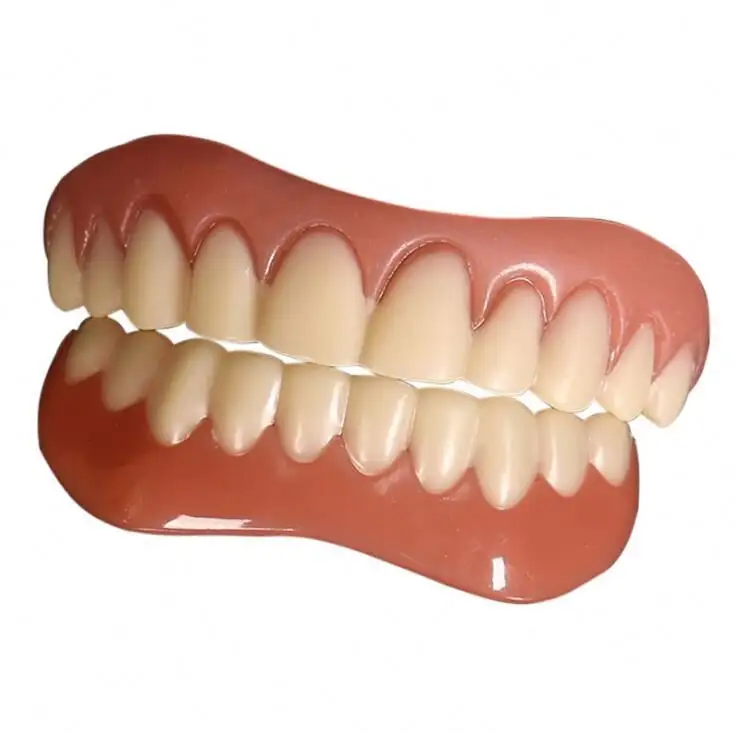 Konfor fit esnek silikon diş diş parantez gülümseme protez diş parantez