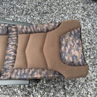 Chaise de voyage légère en fer pour la randonnée et la pêche, pliable, portable, avec dossier réglable pour une utilisation en plein air dans les parcs