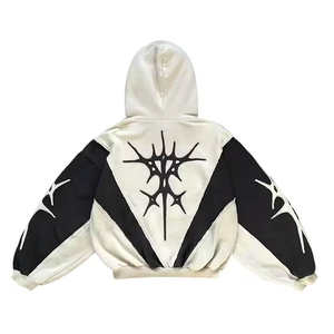 Personalizado al por mayor de manga larga sudaderas con capucha y sudaderas con capucha de moda del fabricante de impresión personalizada Sudadera con capucha de gran tamaño - Product Image 6