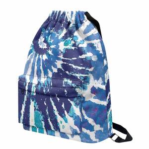Sac d'école Transparent imprimé hawaïen fleur de tiaré tropical avec poche en filet personnalisation impression à la demande sac à dos mode - Product Image 2