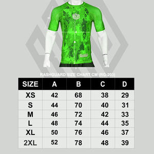 Hombres BJJ rash guard para gimnasio fitness camisa de compresión diseño de sublimación de media manga en moq bajo - Product Image 6