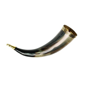 Viking Drinking Horn Viking Ship <b>Carved</b> Food Safe Genuine Ox Horn Viking Drinking Horn With <b>Wood</b> Stand with <b>Sale</b> - Product Image 6