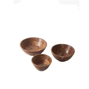 decorative dinnerware wood salad bowl new most selling wooden bowl with sturdy finished for salad and serving use for home