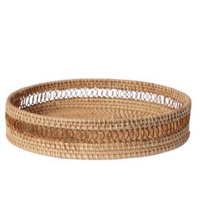 Accessoires de maison et décoration artisanat plateau en rotin en osier naturel de haute qualité plateau de service pour ustensiles de cuisine - Product Image 5