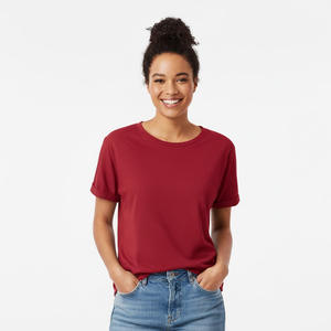 Camiseta con estilo para mujer, camiseta informal de verano de algodón de manga corta, camiseta suave y cómoda a la moda para exteriores y ropa deportiva - Product Image 3