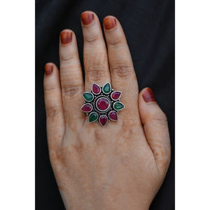 Nouvel arrivage de bagues occidentales à la mode pour femmes et filles, faites à la main, en argent à la mode - Product Image 6