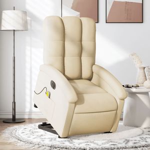 DOORSTEP DELIVERY Cream Fabric <b>Electric</b> Stand Up Massage <b>Recliner</b> <b>Chair</b> New - Product Image 4
