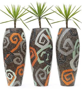 Mosaïque de verre Fer Design Mosaïque Décoration intérieure Pot de fleur Antique Pot de fleur Design mosaïque Pot de fleur - Product Image 3