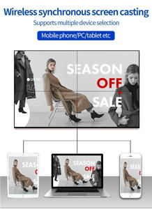 4K cornice stretta Video parete Splicing schermo interno giocatore pubblicitario Digital Signage 3x3 Display LCD 46 49 <span class=keywords><strong>55</strong></span> 65 <span class=keywords><strong>pollici</strong></span> - Product Image 5