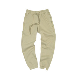 Tissu éponge français personnalisé Heavyweight Sweat Joggers, pantalon de survêtement uni unisexe usine OEM/ODM - Product Image 2