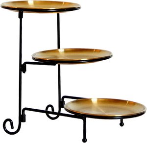 Copper Hammered Metal Cake Stand Home Decorative Wholesale Handmade Customized Design Latest Decorative Metal Cake Stand - Product Image 3