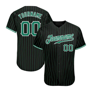 Maillots de baseball et de softball personnalisés à rayures, nouveau design Harbour Intl, vente en gros, respirants, 100% polyester, logo par sublimation, équipe, club - Product Image 1