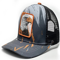 Casquette ODM de haute qualité, couleur unie, ajustable, design personnalisé, en maille, 5 panneaux, en toile, pour l'extérieur, voyage, image, hip-hop, mode, décontractée, à visière plate