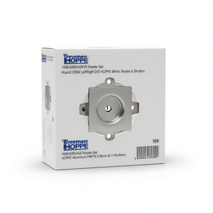 Juego de Rosetas Bremen 1505/42KV/42KVS para Persianas Redondas OB DIN Izquierda/Derecha D/D HOPPE de Aluminio F49/F9-2 - Product Image 2