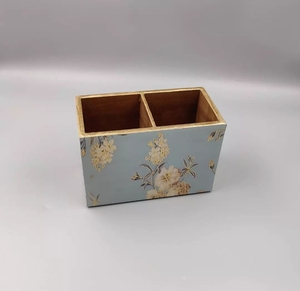 Rattan Cutlery Utensil Holder Kitchen Tool Organizer <b>Wooden</b> <b>Chopsticks</b> Fork Spoon Holder Perfect Cutlery - Product Image 4