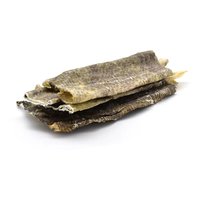 Peau de morue séchée naturelle en tranches, saine, faible en gras, riche en protéines, emballage en vrac / John