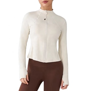 Girls and Women Custom Made High Quality Sportswear Zip up <b>Yoga</b> <b>Jacket</b> with Pocket Gym Running Sports <b>Jacket</b> - Product Image 6