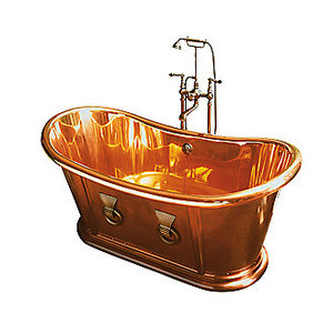 อ่างอาบน้ำทองแดงสีม่วงดีไซน์ดั้งเดิมสำหรับบ้าน โรงแรม ร้านอาหาร ผลิตด้วยมือ คอลเลคชั่นคุณภาพ รุ่น 14106 - Product Image 4