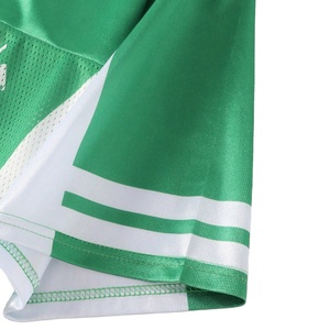 Camiseta de fútbol americano verde brillante personalizada para mujer, estilo diamantes de imitación, de malla, holgada, transpirable, estilo boxy, corta, para equipo - Product Image 5