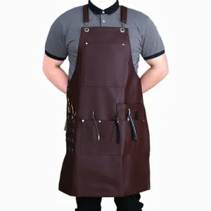 Denim Hairdressing Multi Use Washable Aprons With Pockets Washing Style Salon Stylist Men Women Adjustable Beauty Salon Apron